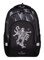 Walker Fame Ace Backpack Schulrucksack Rucksack Skate Schwarz Grau