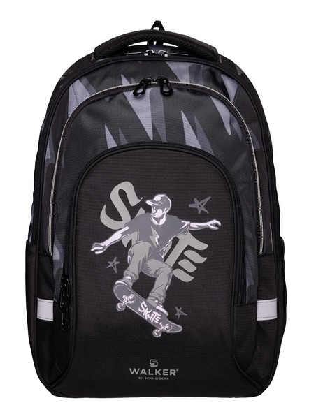 Walker Fame Ace Backpack Schulrucksack Rucksack Skate Schwarz Grau-image