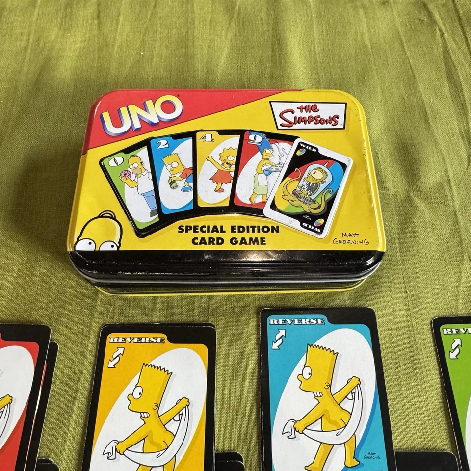 2003 Simpsons UNO Special DRAW 3 Edition * Game Tin Cards Complete * KANG KODOS - Image 4 of 4