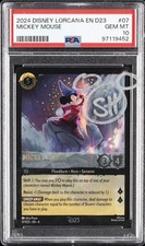 2024 DISNEY LORCANA EN D23-D23 EXPO PROMO MICKEY MOUSE - PLAYFUL SORCERER PSA 10