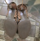 Nickels Soft  Brown Leather Strappy High Heels Made In  Bazil Women's 6.5 — photo 6