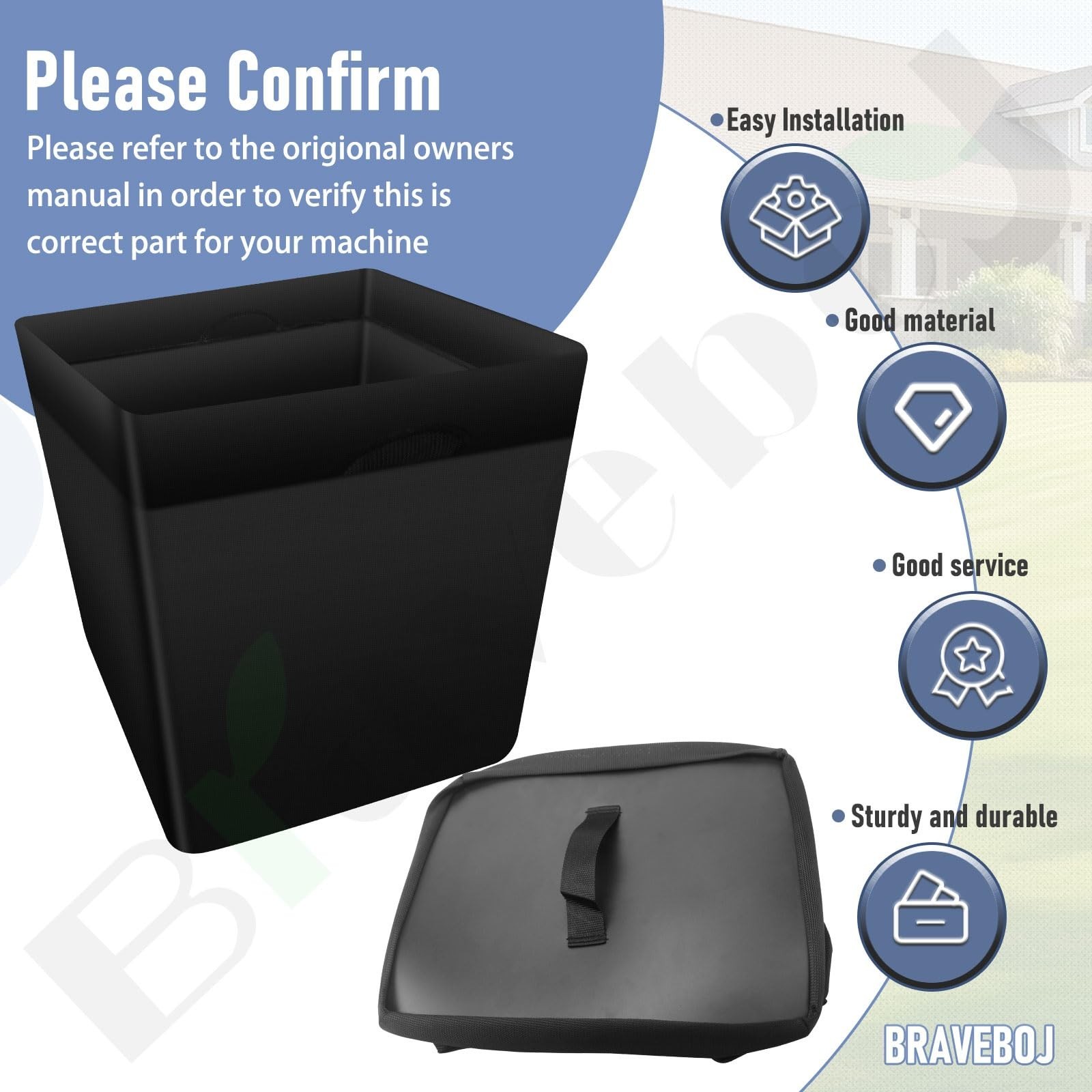 Braveboy 110-6674 GT4000 Grass Bag Compatible with Toro Zero Turn Lawnmowers ...