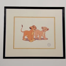 Vintage Uncirculated Walt Disney Company Postcard Lion King "Simba and Nala" PA