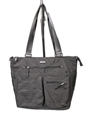 Baggallini Any Day Tote Laptop Crossbody Shoulder Bag Organizer Travel Grey