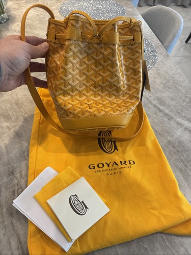 Goyard Petit Flot Bucket Bag Yellow Saffron New Designer Small