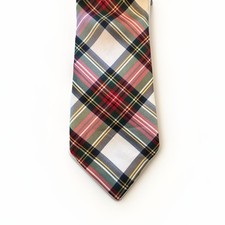 Crown And Ivy Kids Plaid Pattern Necktie 3  X 52   Youth Size, Polyester Fabric