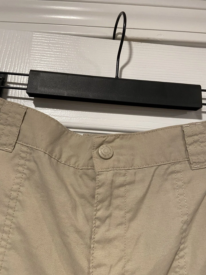 L.L. Bean размер 16 хаки желтовато-коричневый эластичный пояс эластичной нейлона туризм открытый шорты - Изображение 4 из 4