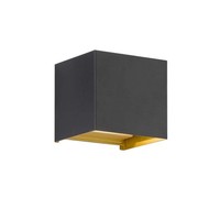 AußEnwandleuchte HaustüRlampe Fassadenleuchte Schwarz Gold Gartenlampe Up Down