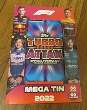 2022 Topps Formula 1 F1 Turbo Attax Mega Tin Brand New Factory Sealed Free S&H