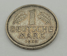 1950 J Germany 1 Mark KM#110 Copper-Nickel First Year Issue Scarce World Coin