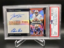 JARRETT STIDHAM / SLAYTON 🔥 PSA 9 2019 Prizm DP Black DUAL AUTO 🔥 1/1 🔥 RC