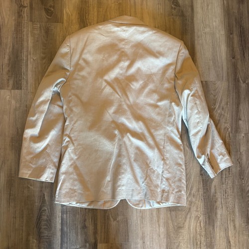 Members Only Jacket Beige Tan Linen Blend Blazer Sport Coat 38R - Picture 7 of 11