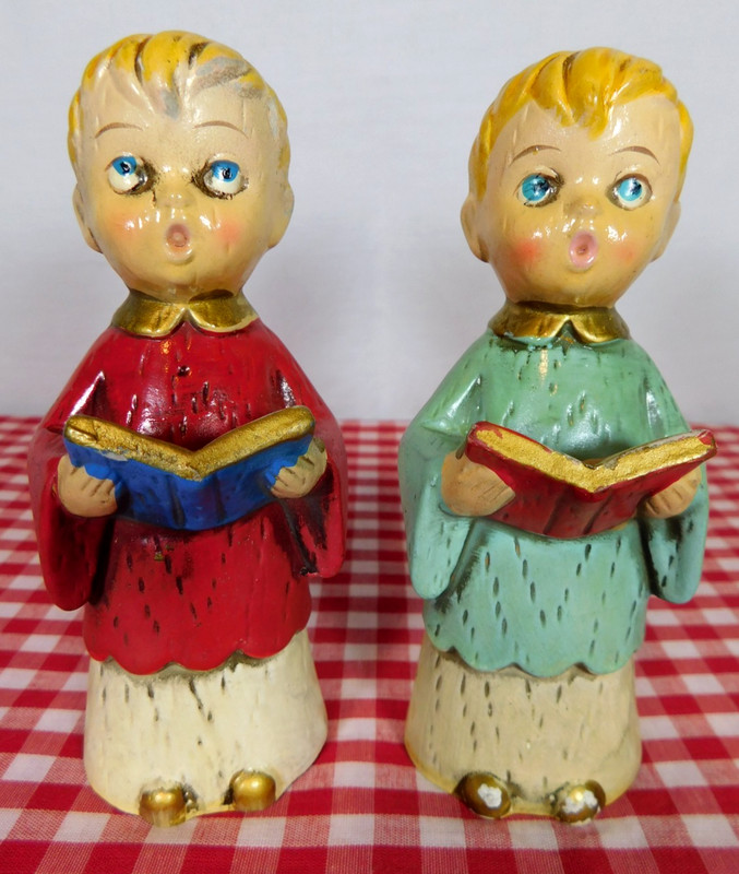 Vintage Choir Boy Figurines Set of 2 Made in Japan