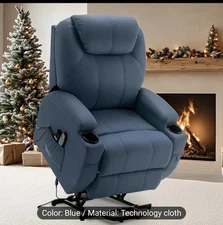 Power Lift Recliner With Massage And Heat, Nice Side Pockets