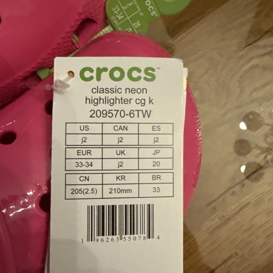 Iluminador clásico de neón rosa para niños talla J-2 Foto 2 de 2