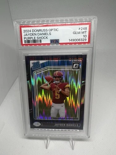 New Listing2024 Panini Donruss Optic - Rated Rookie Jayden Daniels #248 Purple Shock Prizm