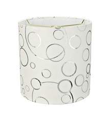Aspen Creative 31234A White Drum Spider Lamp Shade 8"x8"x8" Transitional