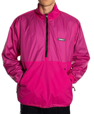 #265 OBEY Clothing Nore Pop Over Anorak Jacket Men s Size Medium