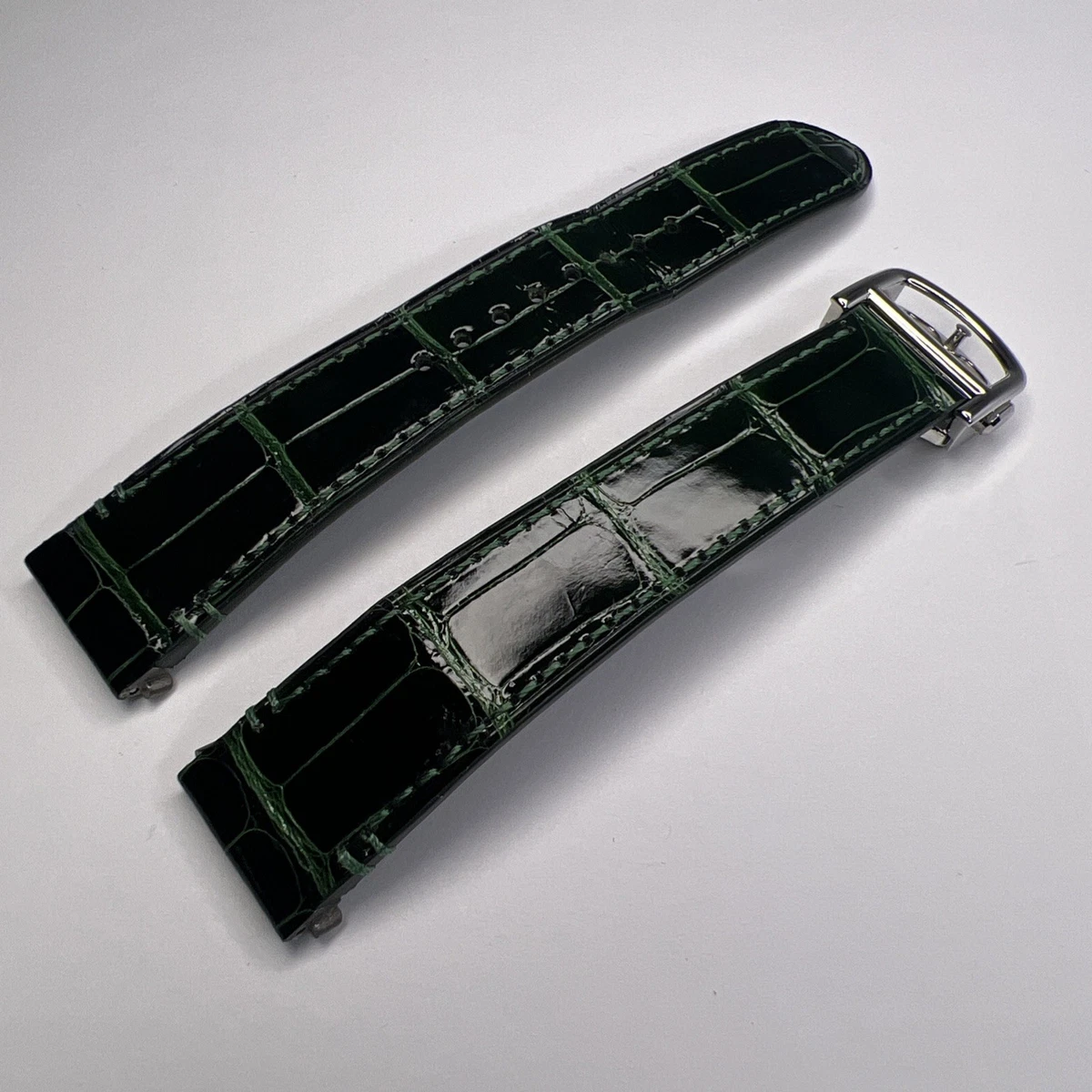 カルティエ　プレート Cartier Stainless Steel Wristwatch Bands 19 mm Band Width for sale