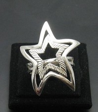 Echter Sterling Silber stilvollen Ring Stern ...