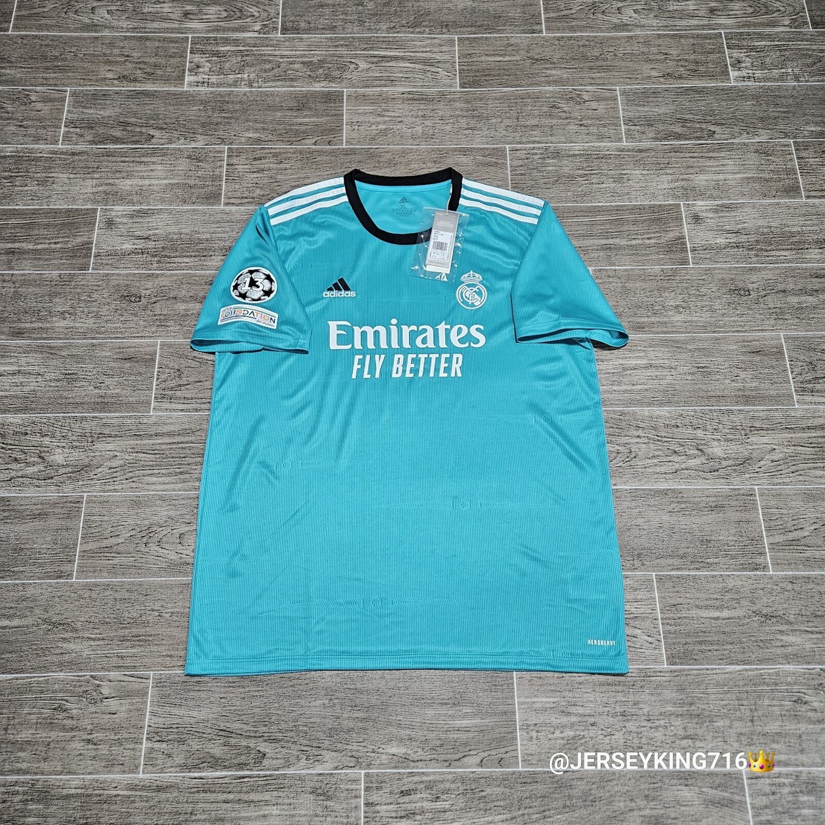 Adidas Real Madrid CF Toni Kroos#8 21/22.third Soccer Jersey XL