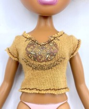Bratz Doll Lot Mga Clothing Style It Sasha Brown Top Shirt