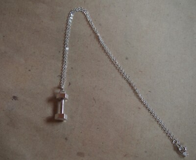 Kette Hantel, Sport, Crossfit, Bodybuilding *Neu* Kette versilbert