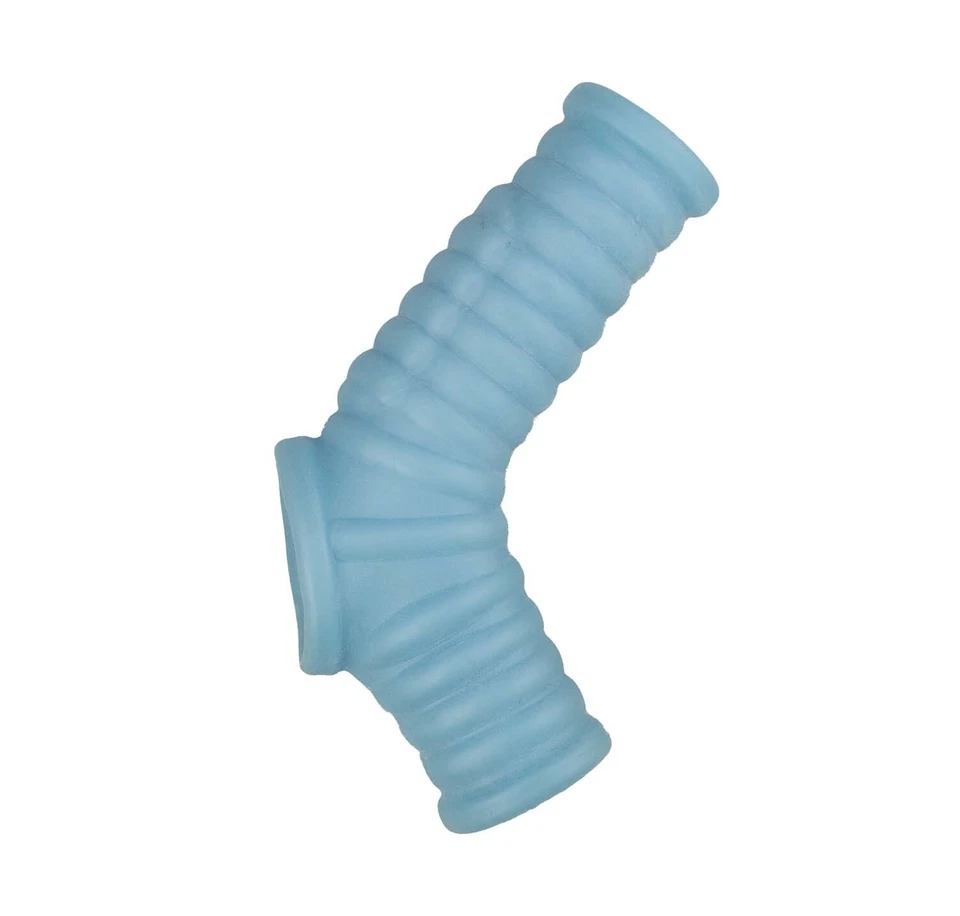 Nasstoys Power Sleeve Ultimate Potenciador de Pene Vibrador Ajuste Acanalado Azul, Nuevo Foto 2 de 4
