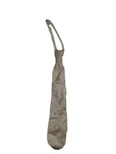 Boys Ivory Patterned Pre-tied Adjustable Zip Long Tie. Windsor Style