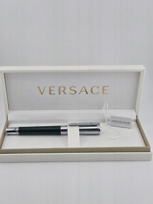 Versace Calipso Green Silver Ballpoint Blue Ink Pen - VRS600623