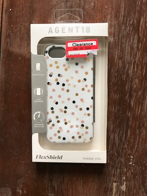 New Agent 18 SlimShield Limited Gold White Dots Cover Case Iphone 5 / 5S