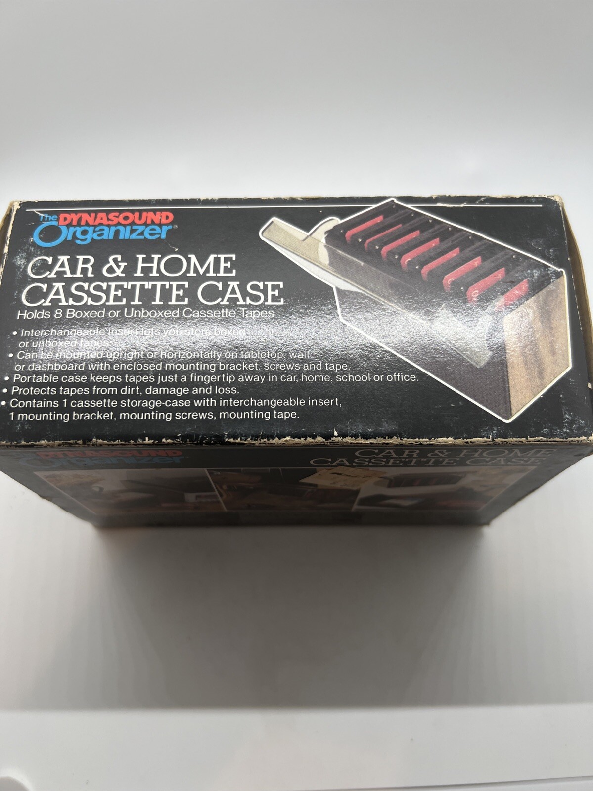 Vintage Plastic The Dynasound Organizer 8 Cassette Tape Case Music