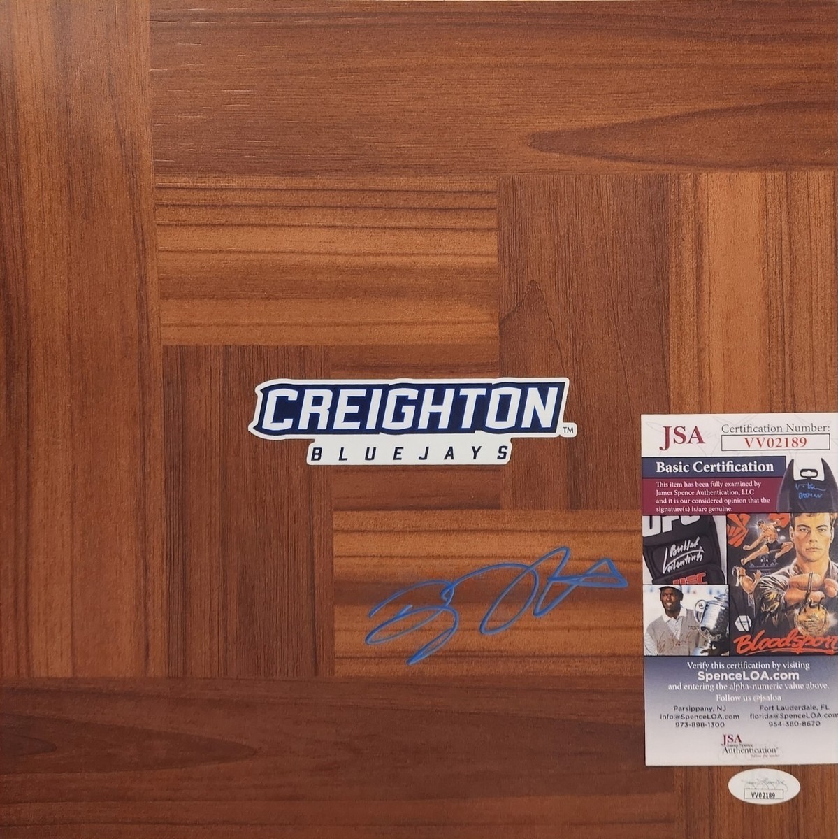 Doug McDermott Signed Floorboard JSA COA Creighton Bluejays San Antonio  Spurs