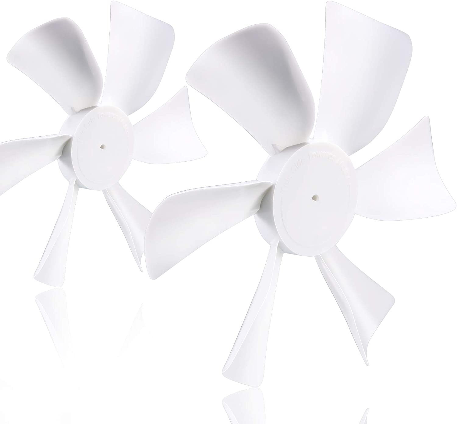 6" White Vent Fan Blades for RV Bathroom - Fits Heng's, Ventline, Jensen 12V 2Pk