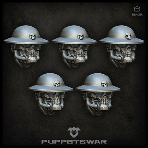 Trench Reaper heads Five models Puppetswar S311 - 第 1/2 張圖片