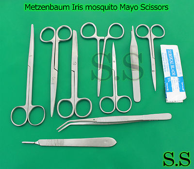 Surgical Kit 32 items Metzenbaum Iris mosquito Mayo Scissors