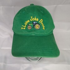 I Love John Deere Embroidered Tractor Cap Adjustable Youth Size Snapback Hat