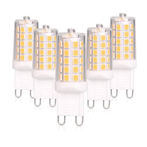 G9 LED Bulb Dimmable 4W, 40 Watt T4 G9 Halogen Equivalent, 2700K Soft (5 Pack) - Picture 1 of 7