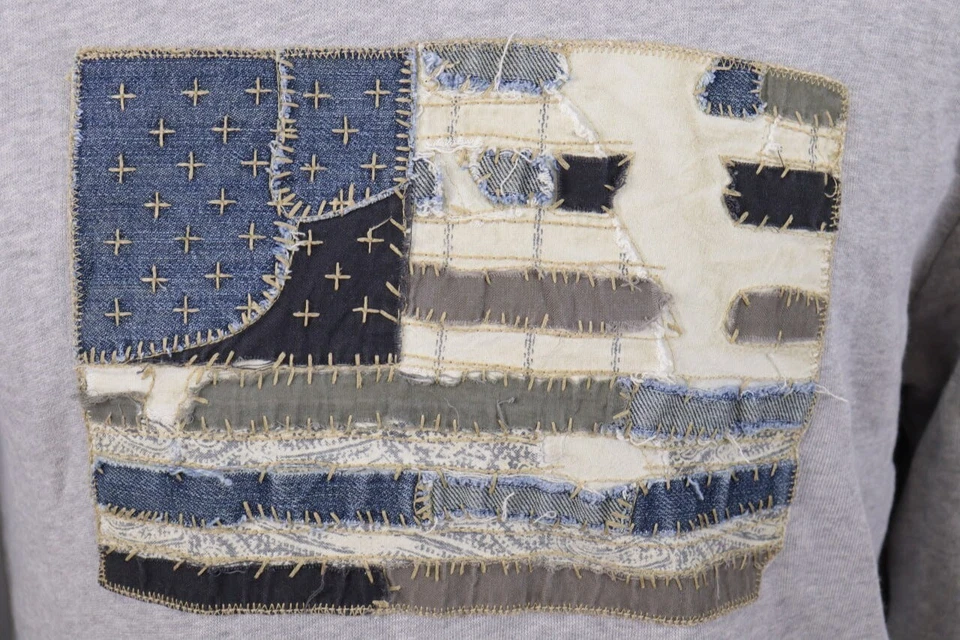 DENIM & SUPPLY RALPH LAUREN EE. UU. Bandera Gris Sudadera con Capucha Suéter Talla M Foto 3 de 4