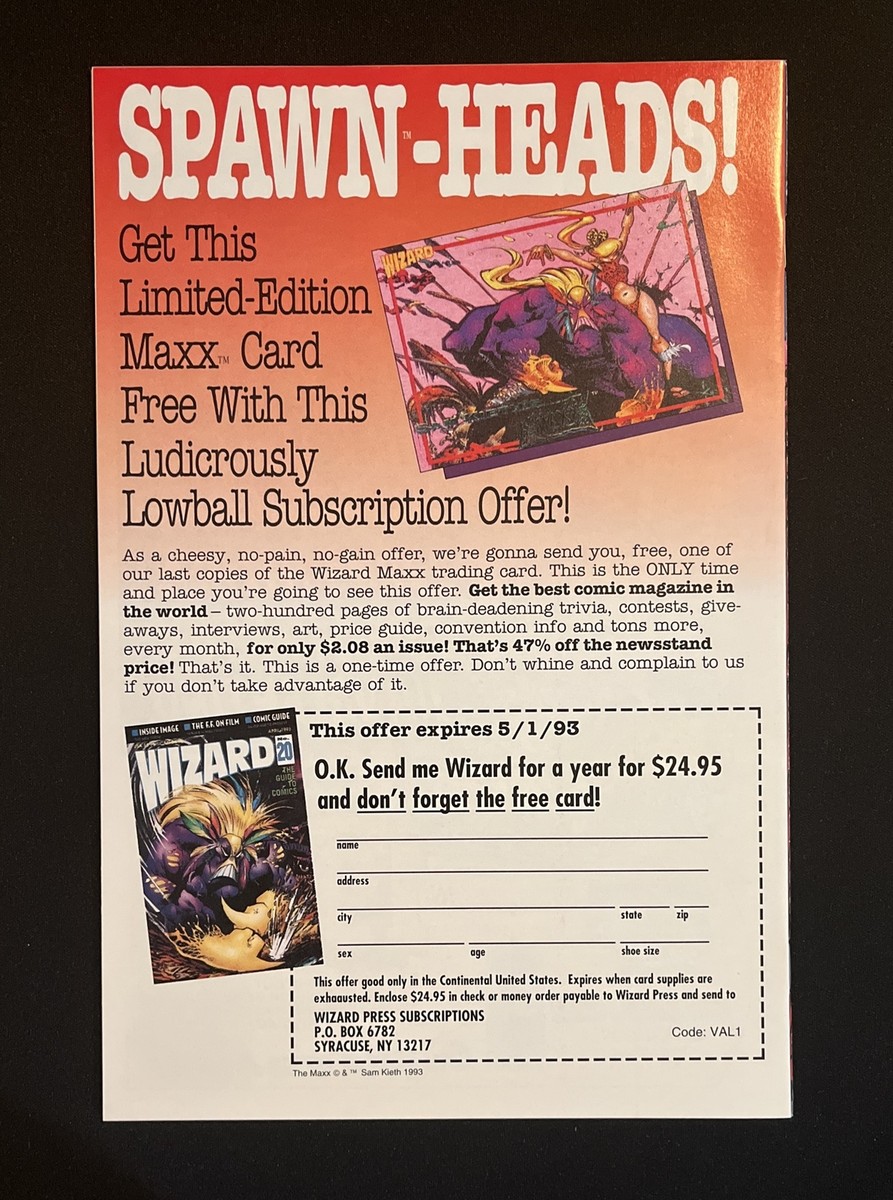 SPAWN #8 1993年 スポーン アメコミリーフ SPAWN #8 