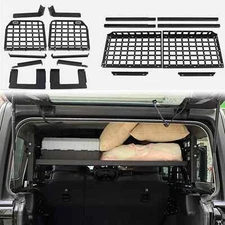 Car Rear Trunk Molle Storage Panel Organizer For Jeep Wrangler JL 2018-2023