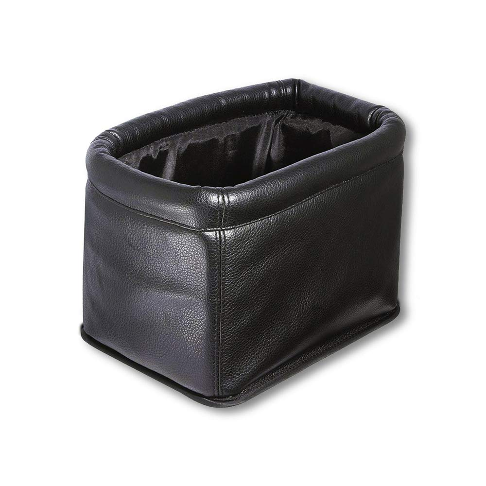 Leather Car Trash Can, Car Accessories for Trash Containing & Car Stuff Storing,