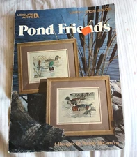 Leisure Arts Pond Friends Duck Cross Stitch Pattern Leaflet 2139 From 1991