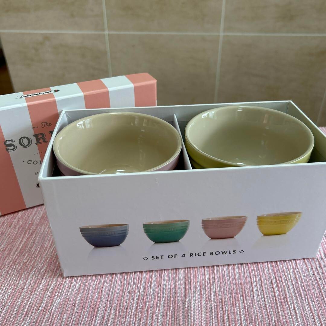 Le Creuset Rice Bowl S Dessert Bowl Sorbet Collection set of 4