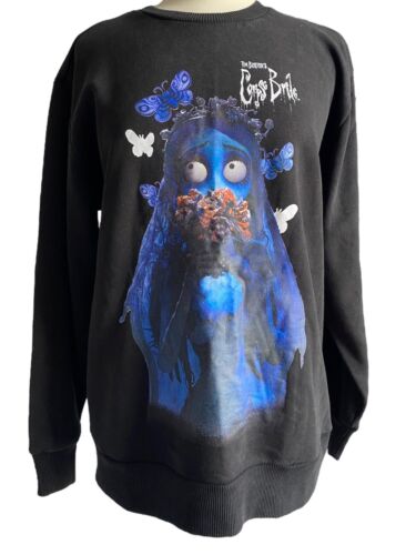 Tim Burtons THE CORPSE BRIDE Black Graphic Sweatshirt Adult size M - Picture 1 of 4