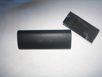 Burberry black eyeglass case and in package dust cloth Designer Burberry Sunglass Eyeglass Hard Case Black +  main image 2