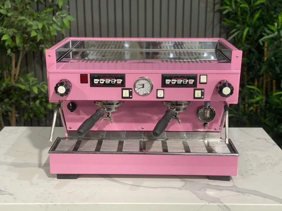LA MARZOCCO LINEA CLASSIC 2 GRUPO MÁQUINA DE CAFÉ ESPRESSO ROSA GINEBRA... - Imagen 2 de 4
