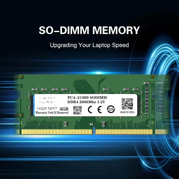 DDR4 4GB RAM 2666MHz PC4-21300 SODIMM CL19 1.2V 1Rx16 Non-ECC Laptop Server RAM - Image 2 of 4