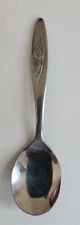 DELUXE STAINLESS VINTAGE ROSE BABY SPOON THE FIRST YEARS 4.25" Taiwan   