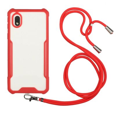 Handyhülle Schutz Case für Samsung Galaxy A01 Core Cover Tasche Etui Bumper Rot